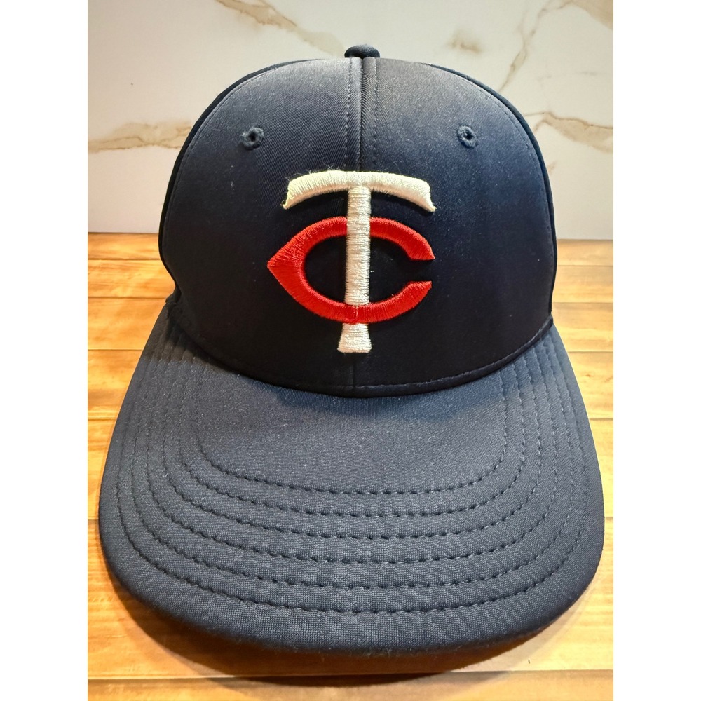 Minnesota Twins OC Sports MLB Hat Navy Blue Snapback Perforated Baseball Cap